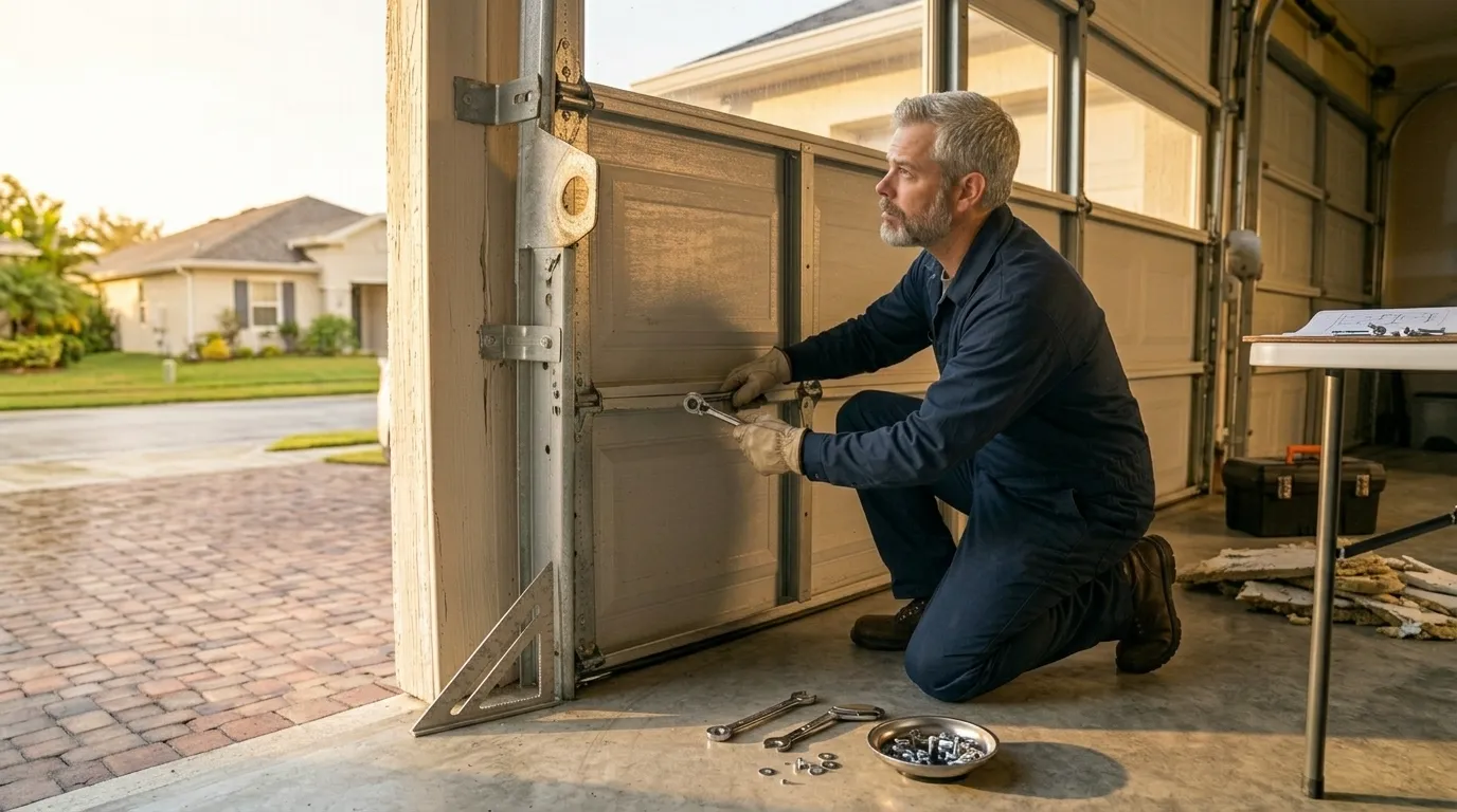 Commercial roll-up garage door