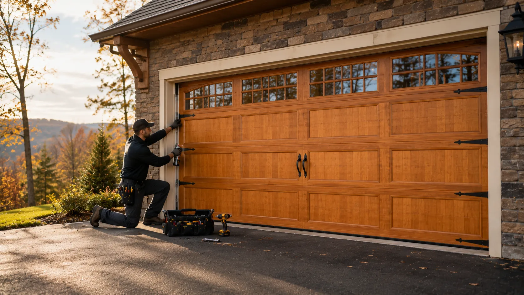 Installing a New Garage Door in Youngtown